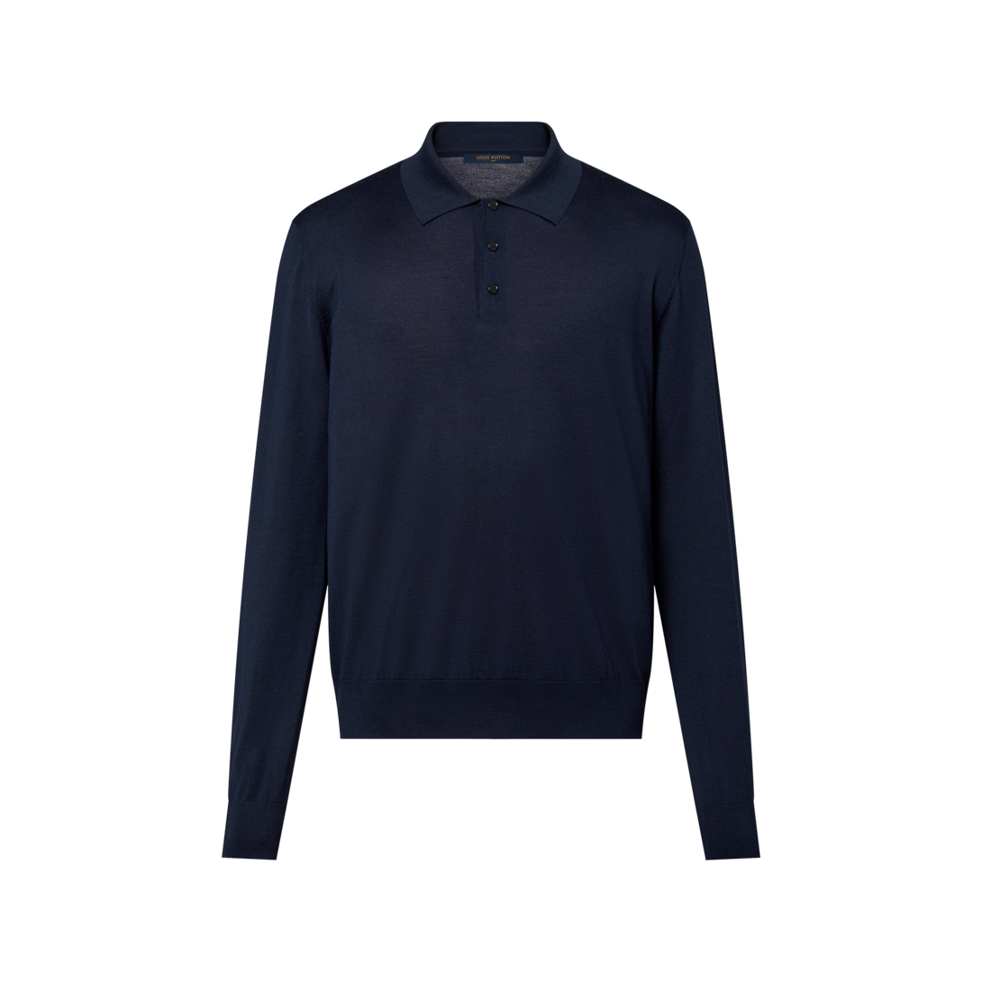 Silk And Cashmere Blend Long-Sleeved Polo Shirt - Ready-to-Wear